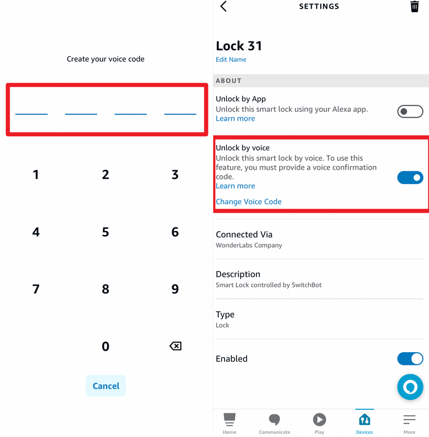 How to set up store voice code on alexa