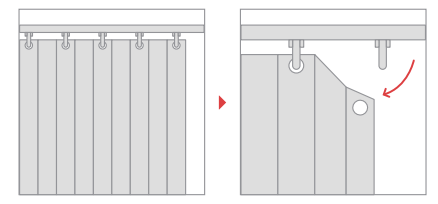 SwitchBotカーテン（U型レール2）：一般カーテンレールに取付ける手順 