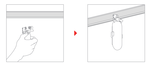 SwitchBotカーテン（I型レール2）：カーテンレールに取付ける手順 